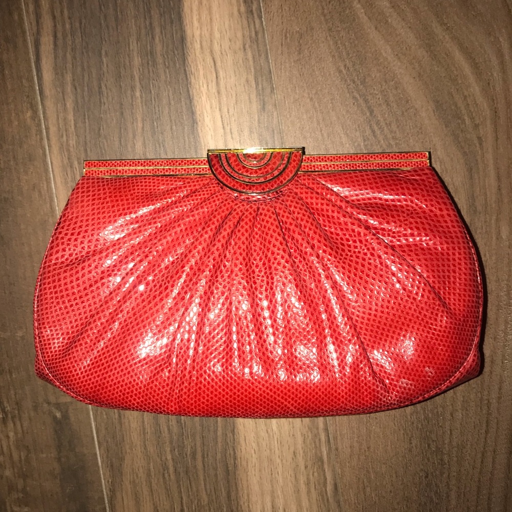 Judith Leiber Red Clutch